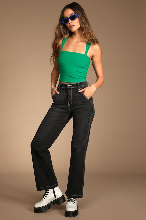 Crop Tops Straight Jeans For Women Online – Buy Crop Tops Straight Jeans  Online in India